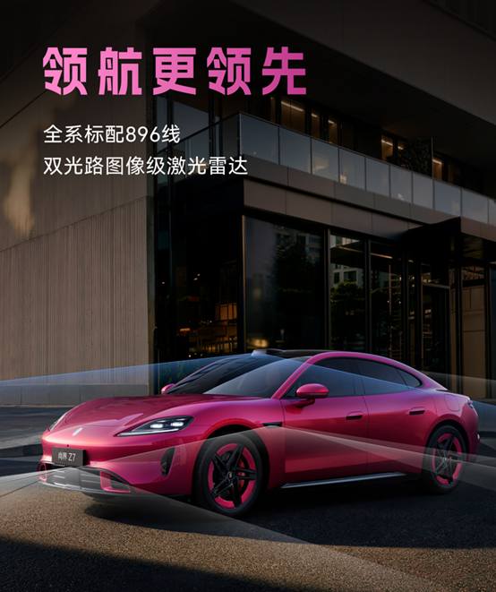 尚界Z7预售价格22.98万起 全系标配896线激光雷达