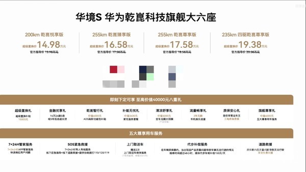 华境S正式上市 全系标配华为乾崑智驾 超级置换价14.98万元起 华境S正式上市 全系标配华为乾崑智驾 超级置换价14.98万元起